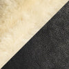 color swatch Charles Tumbled Black Leather Shearling Double-Breasted Coat